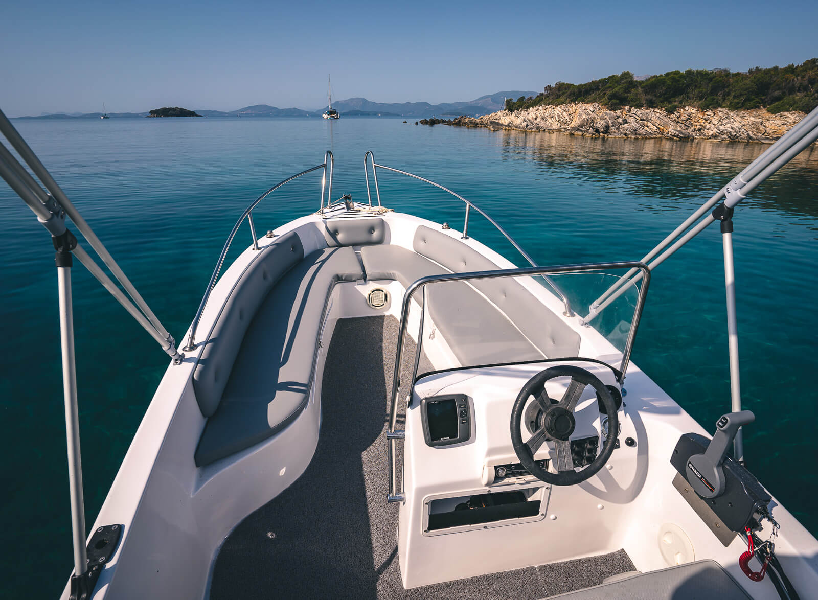 Boat rentals Palairos - Assos steering wheel